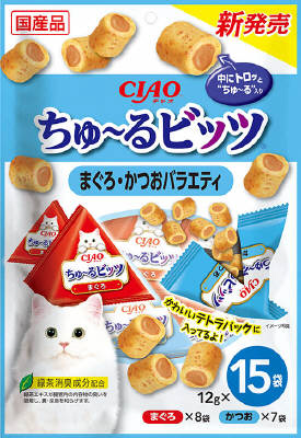CIAO ちゅーるビッツ まぐろ・かつお バラエティ 12g×15袋