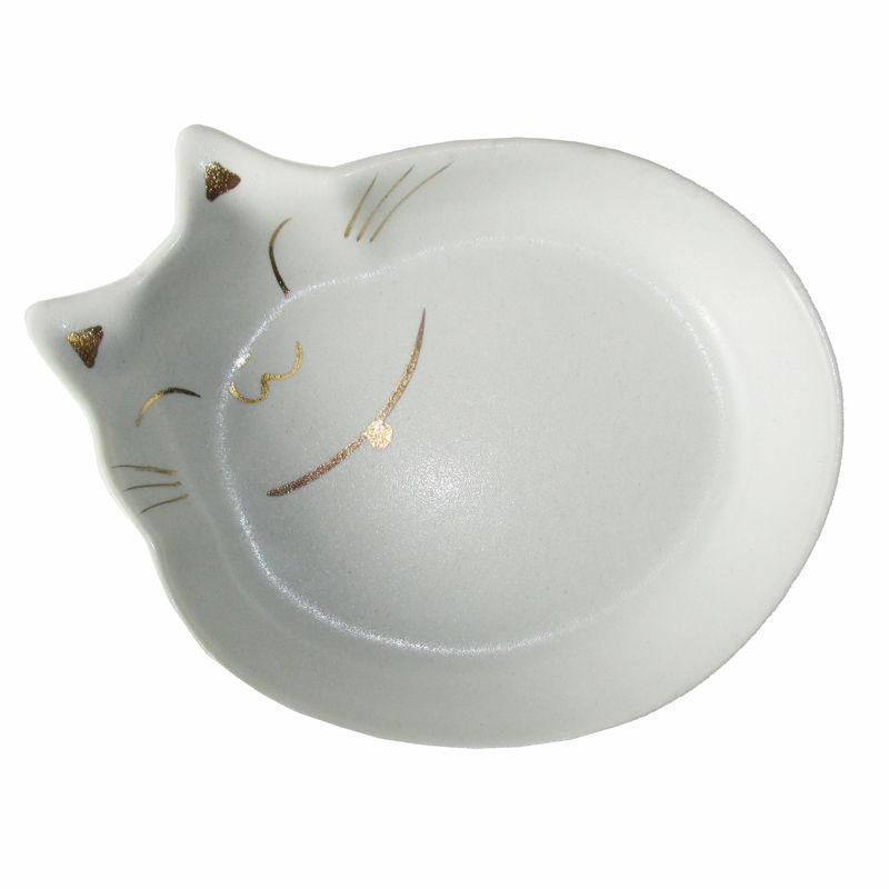 猫用食器 猫の耳 白