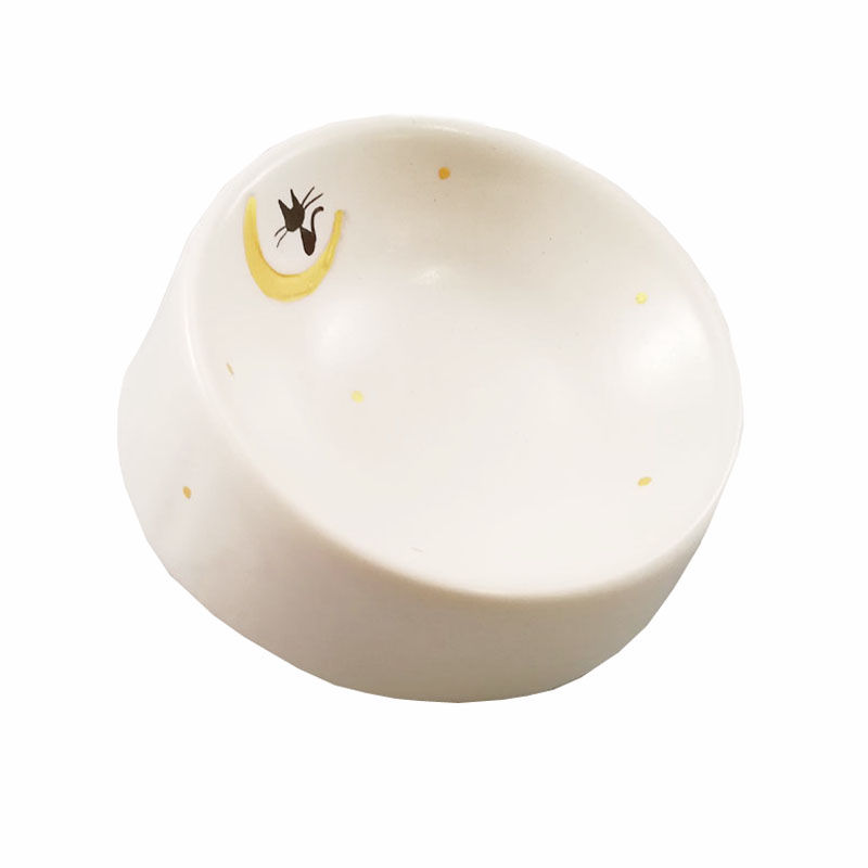 猫用食器 猫の耳 Mタイプ 三日月