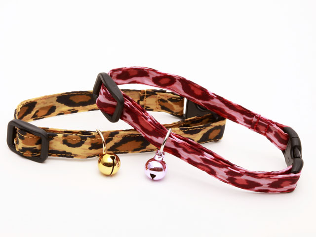 猫用首輪 豹柄