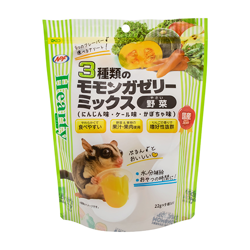 ハーティー 3種類のモモンガゼリーミックス(野菜) 22g×9個