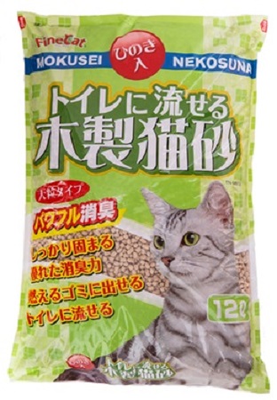 トイレに流せる木製猫砂12L