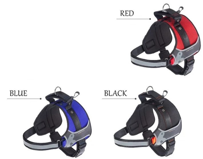 ヘラクレス ハーネス XXL ブラック/レッド/ブルー