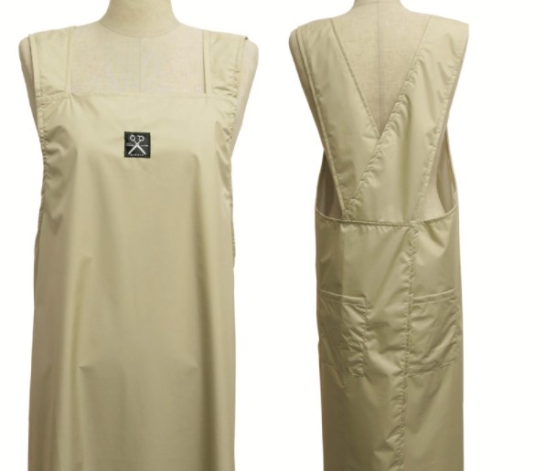 テクノ ポケット付き エプロン ベージュ