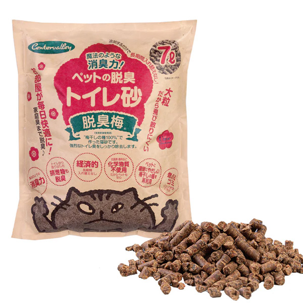 ペットの脱臭トイレ砂 脱臭梅7L
