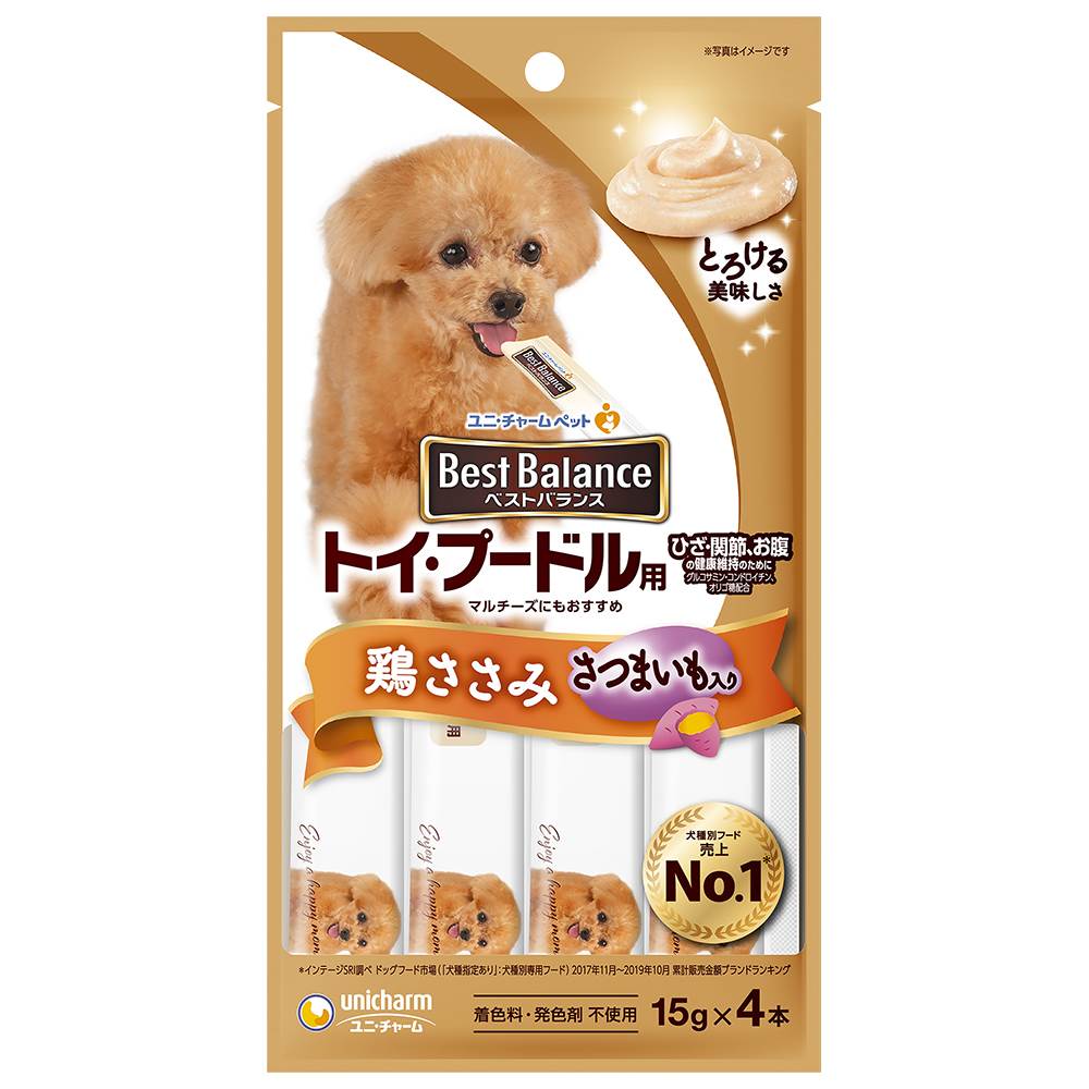 ベストバランス おやつ　トイ･プードル用　鶏ささみ 15g×4本