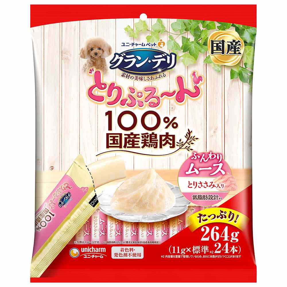 グラン･デリ とりぷるーん　ムース　とりささみ 11g×24本
