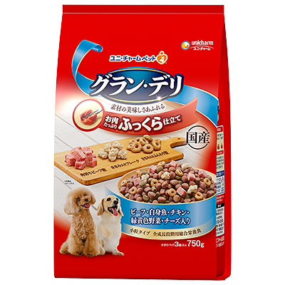 グラン・デリ ふっくら仕立て ビーフ・白身魚・チキン・緑黄色野菜・チーズ・角切りビーフ粒入り 750g/1.7kg （ 750g ）