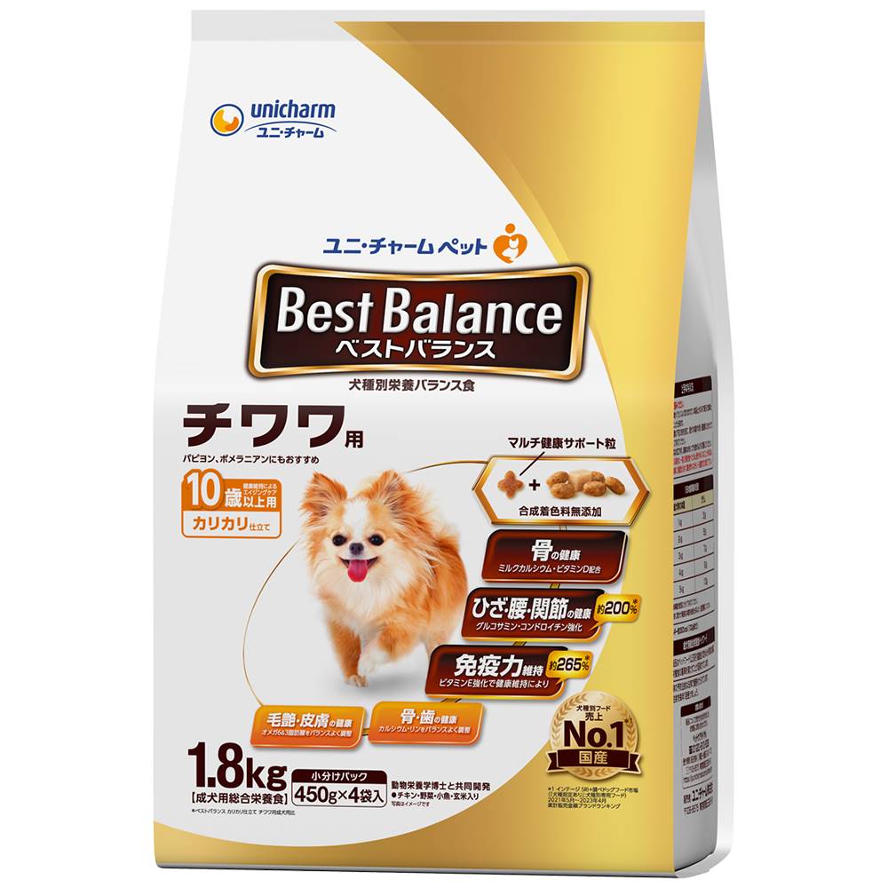 ベストバランス カリカリ仕立て　チワワ用　10歳以上用 1.8kg