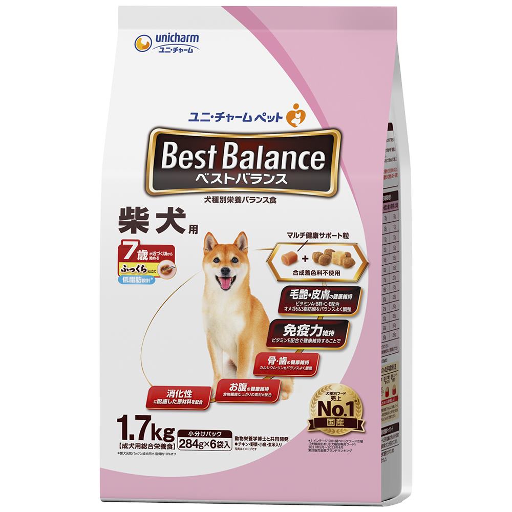 ベストバランス ふっくら仕立て　柴犬用　7歳が近づく頃から始める低脂肪 1.7kg