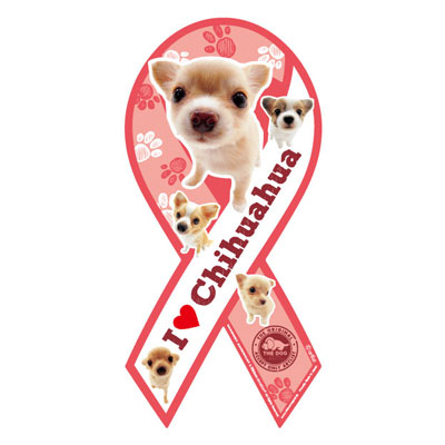 THE DOG リボンマグネット チワワ クリーム