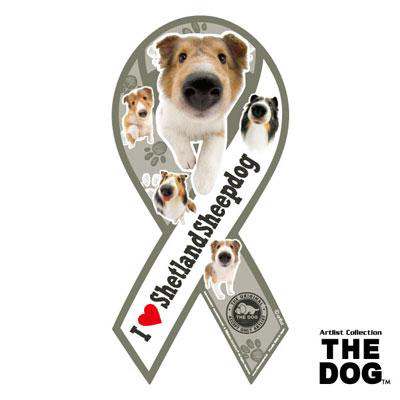THE DOG リボンマグネット シェットランド・シープドッグ