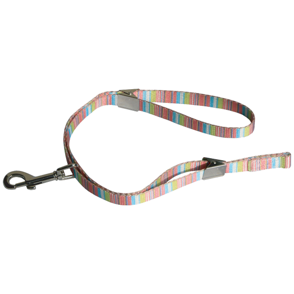 ちょっと太めのトリミング用リード アジャスタブル 各柄 （ マルチピンストライプ ）