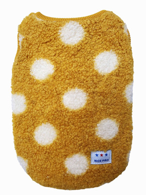 フリース もこドット 各色/各サイズ（カラシ SS）