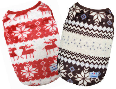 フリース 北欧 各色/各サイズ（アカ SS）