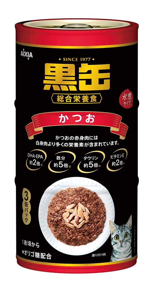 黒缶 3P かつお 160g×3P