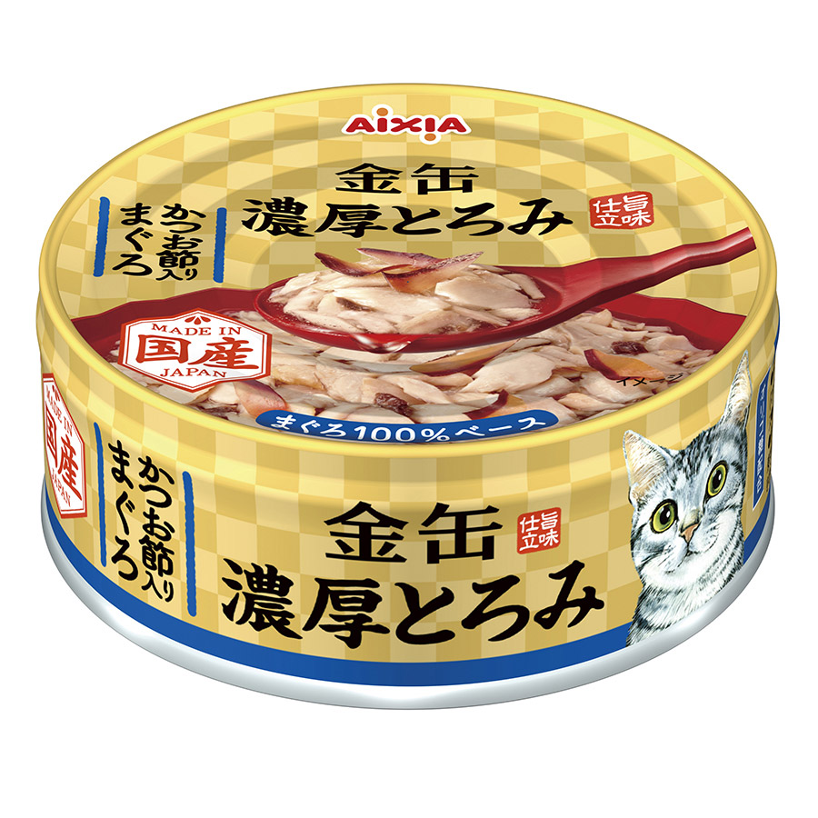 金缶 濃厚とろみ かつお節入り まぐろ70g