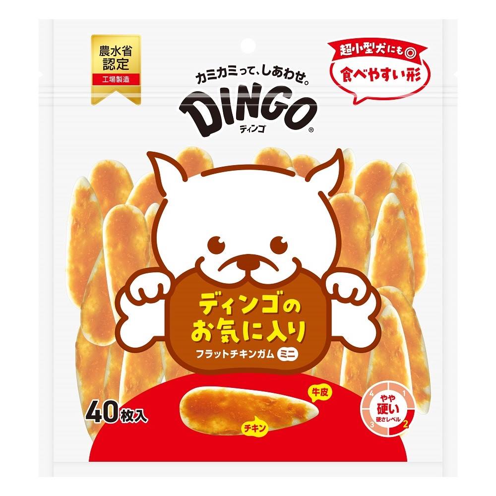 DINGO フラットチキンガム ミニ 40枚入