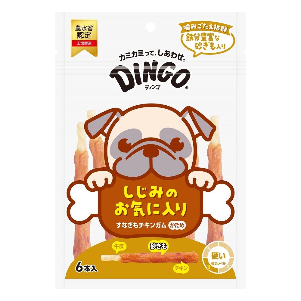 DINGO すなぎもチキンガム かため 6本入
