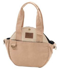 ラウンド お散歩バック ベージュ