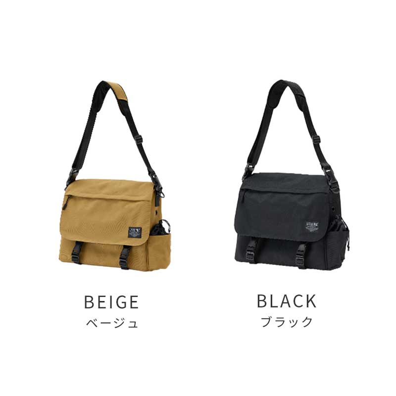 メッセンジャースリング ブラック/ベージュ（ブラック）