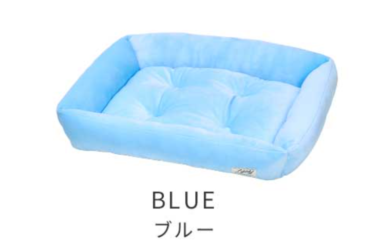 ソフトスクエアベッドブルー