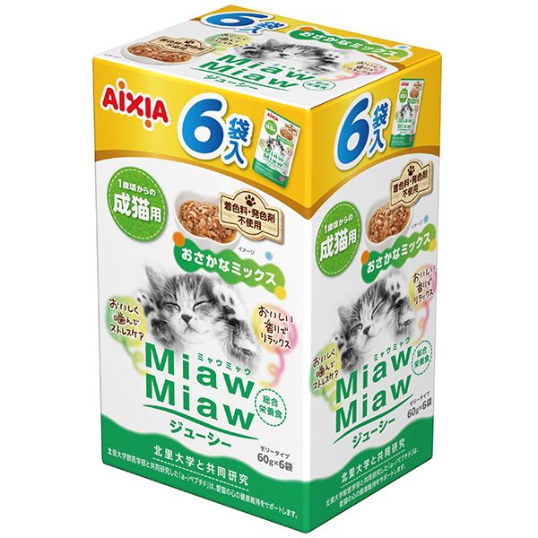 MiawMiaw ジューシー おさかなミックス 60g×6
