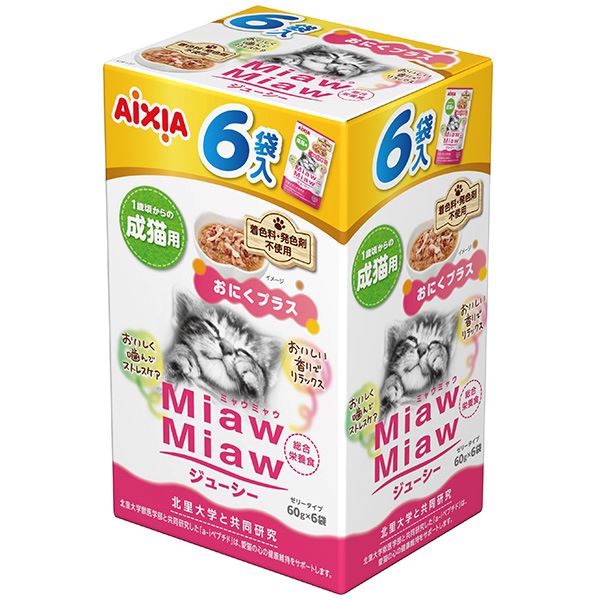 MiawMiaw ジューシー おにくプラス 60g×6