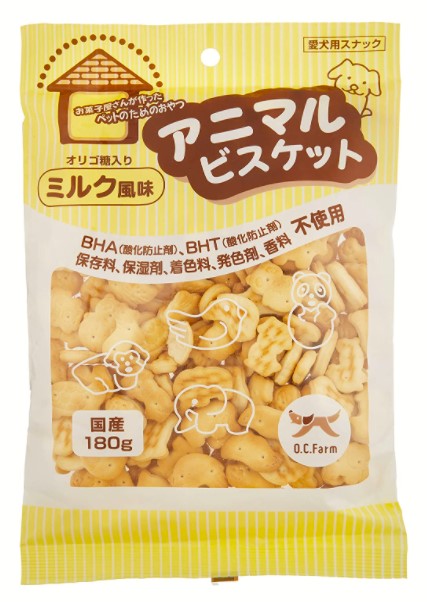 アニマル ビスケット ミルク風味 180g