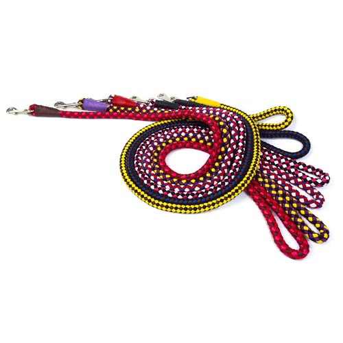 トリコロールリード L （ 18mm幅 ） 紫黒黄