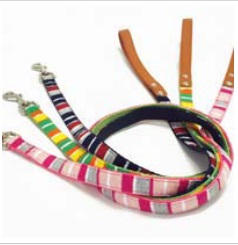 パステルボーダー リード 各サイズ 各色 （ SSサイズ ピンク ）