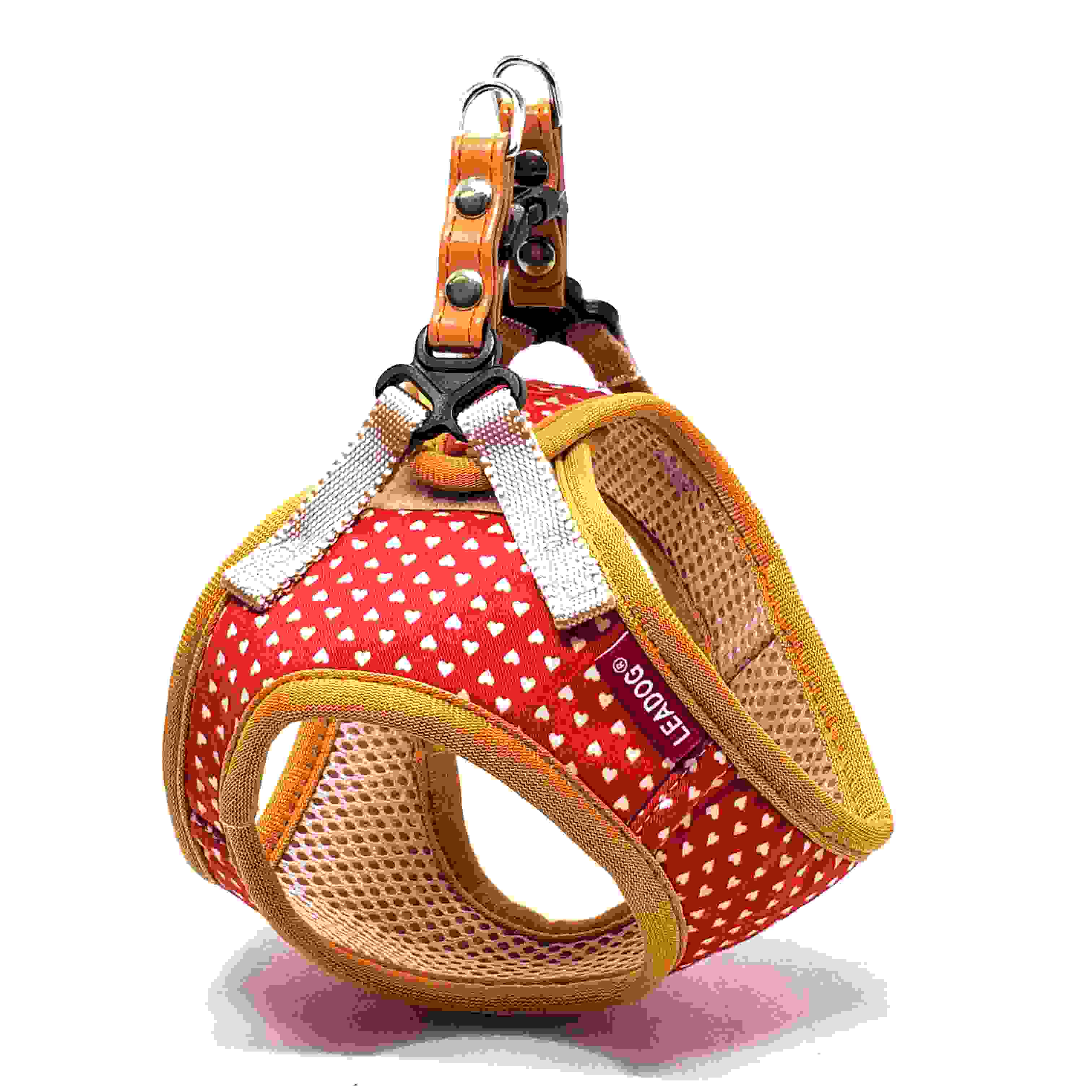 LEADOG プチハートソフトハーネス S　レッド