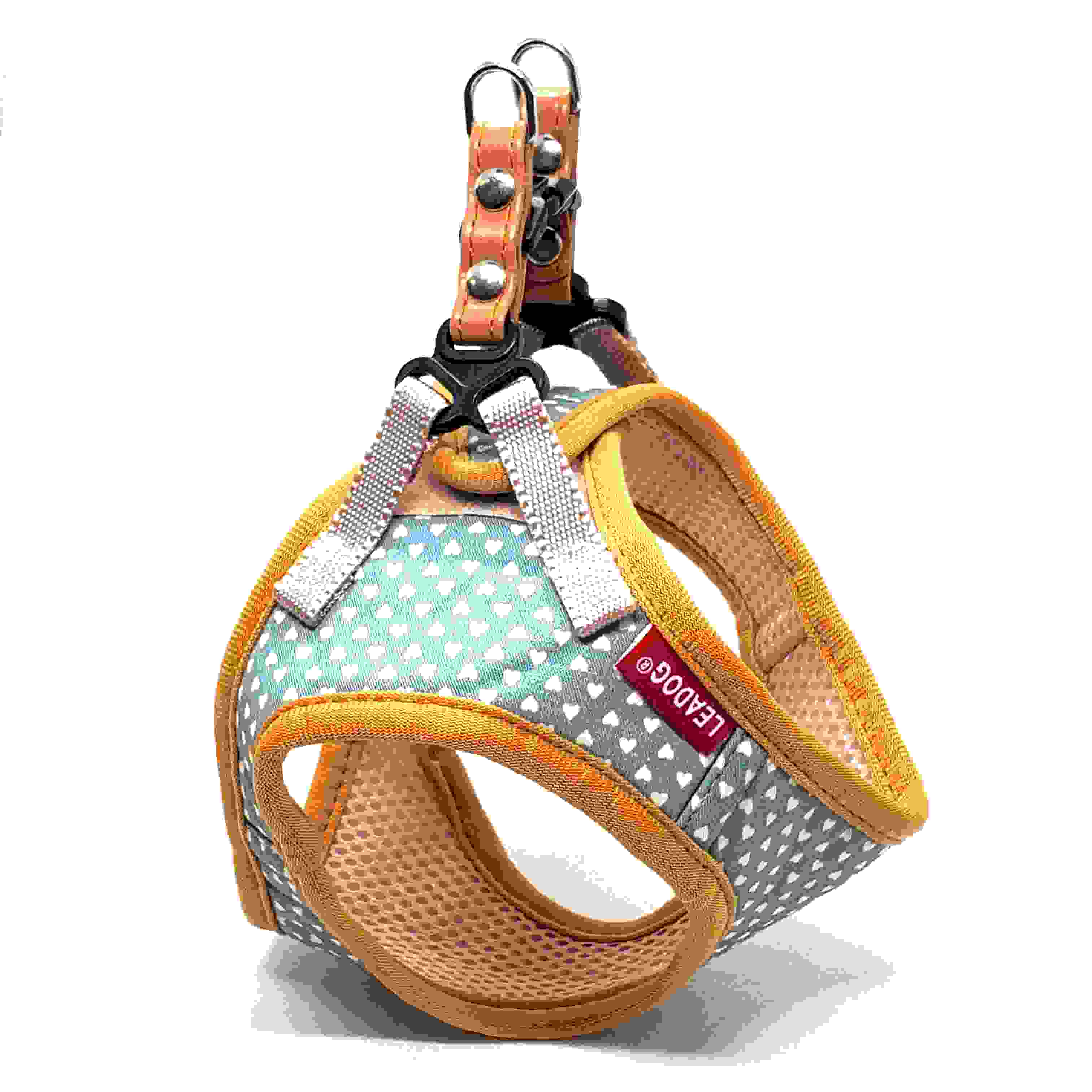 LEADOG プチハートソフトハーネス S　グリーン