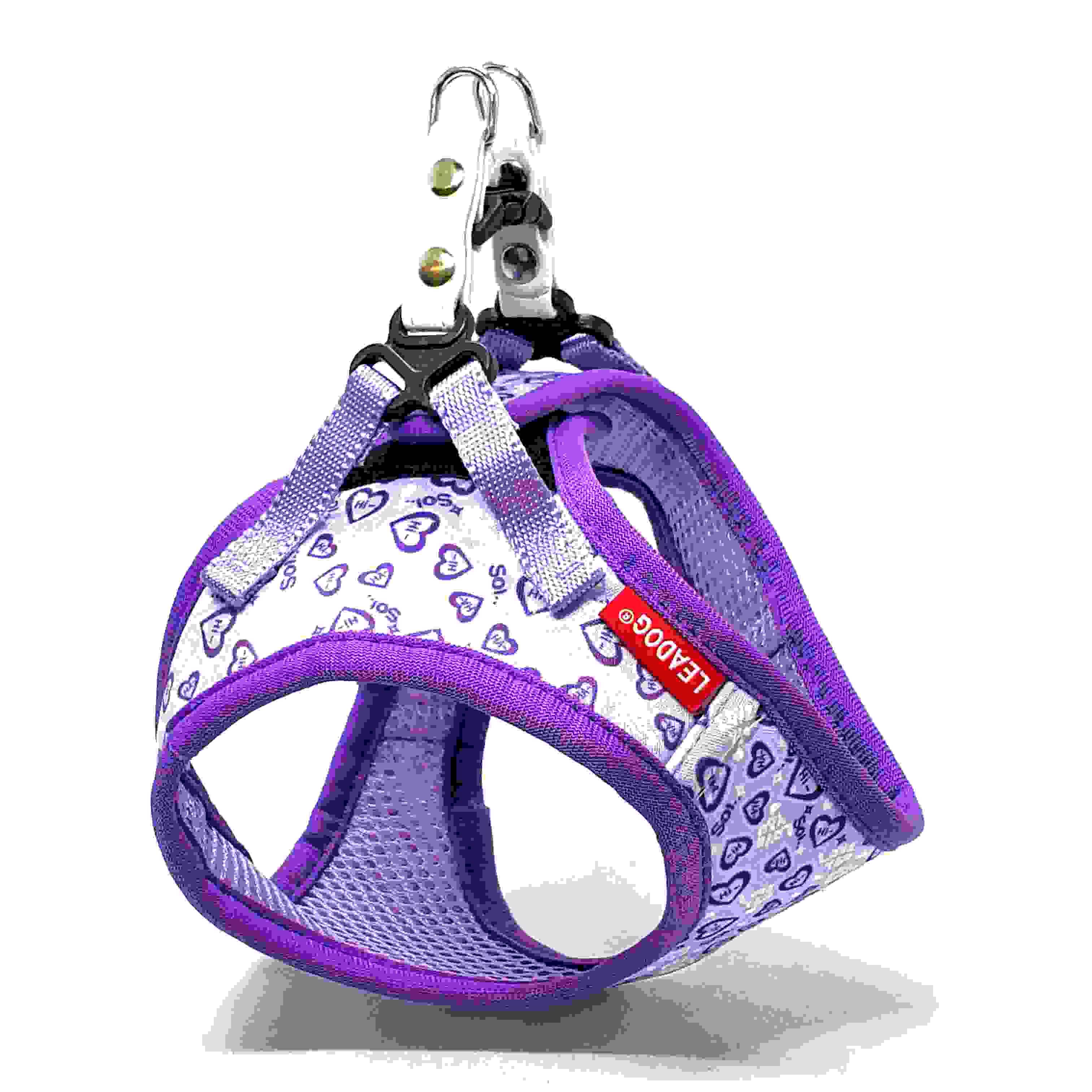 LEADOG ラブハートソフトハーネス SS　パープル
