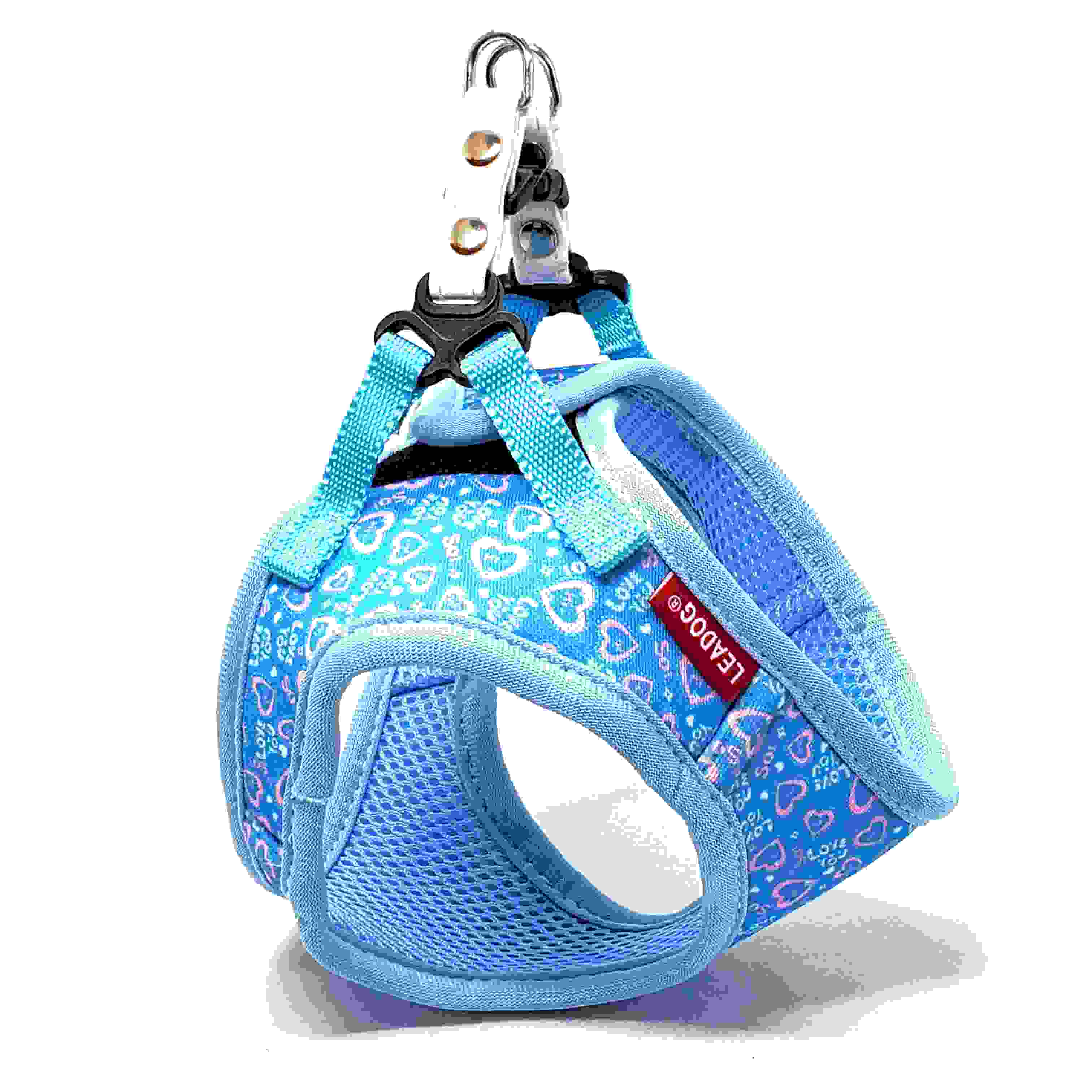 LEADOG ラブハートソフトハーネス S　ブルー
