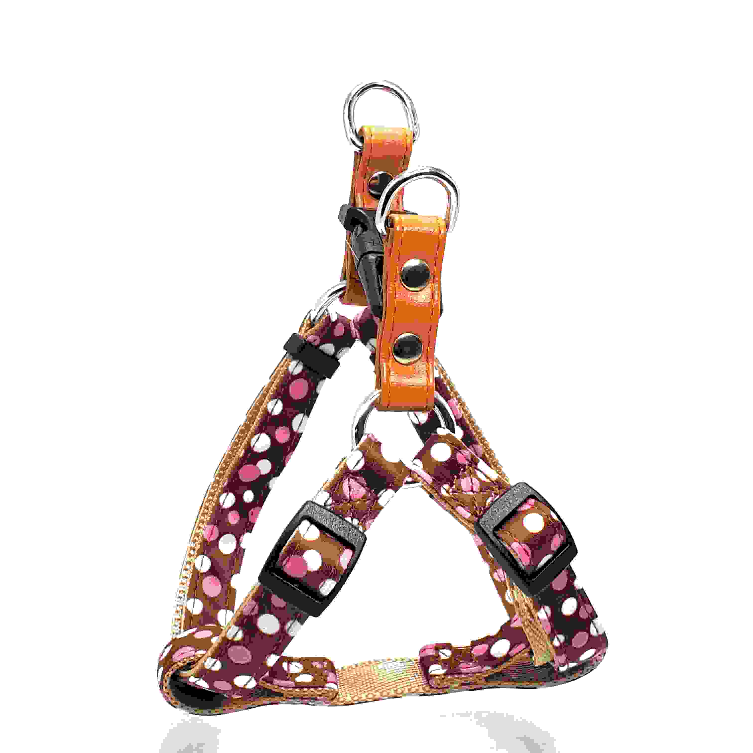 LEADOG 水玉カンタンハーネス S　ブラウン