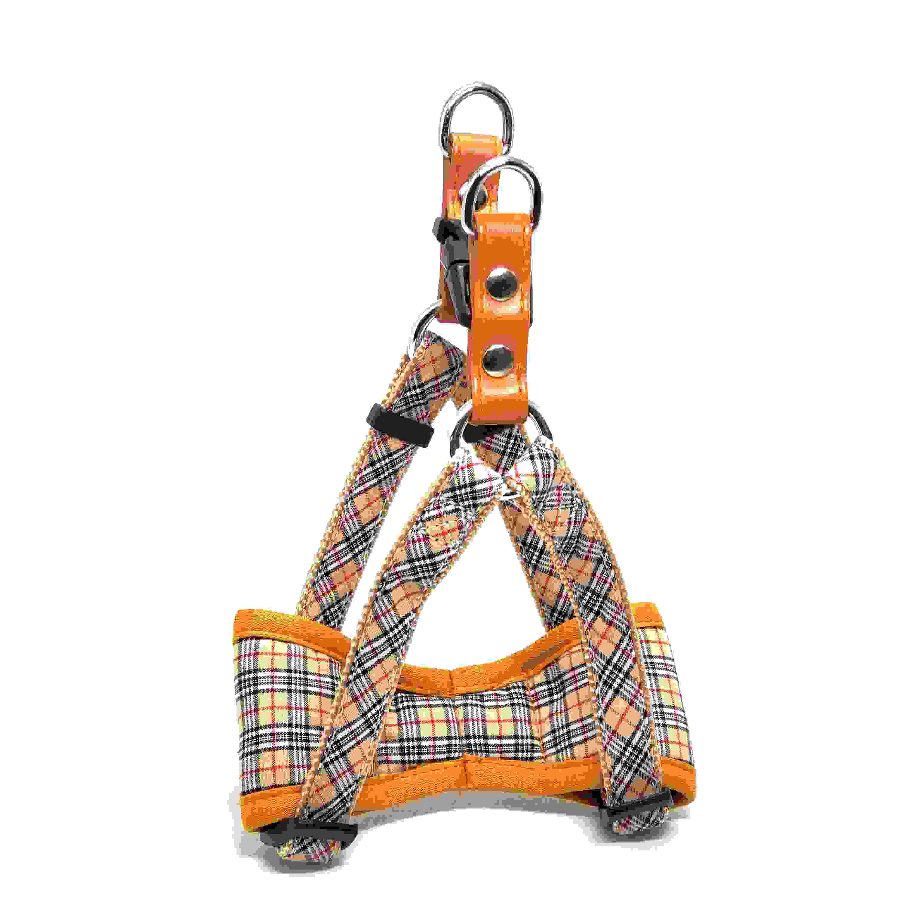 LEADOG Bチェックカンタンソフトハーネス M　ブラウン