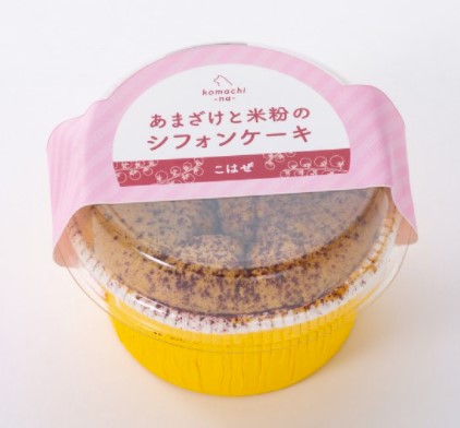 コマチナ あまざけと米粉のシフォンケーキ こはぜ30g