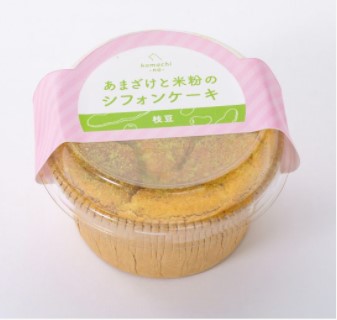 コマチナ あまざけと米粉のシフォンケーキ 枝豆30g