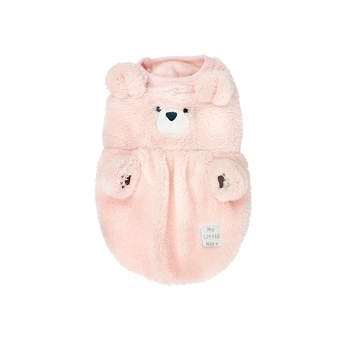 クマ丸フリース ピンク 2号