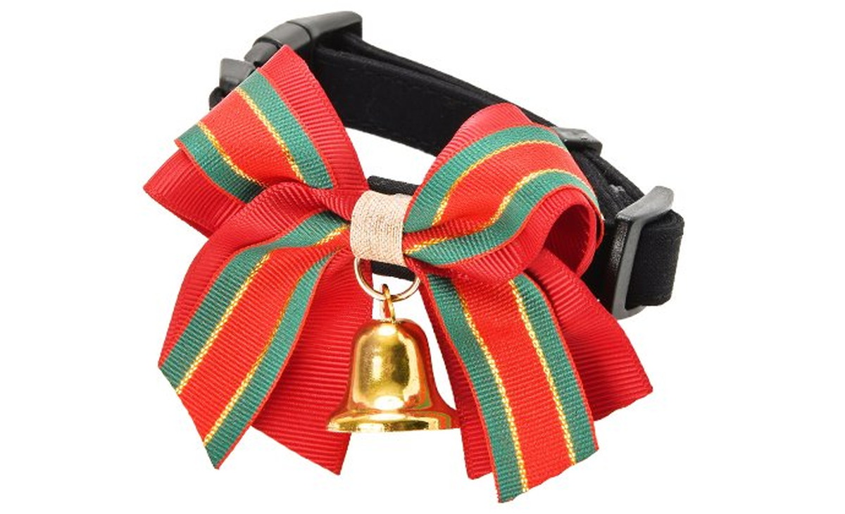 Dog Amo.k カラー ジングルベル レッド S/M/L （ S ）