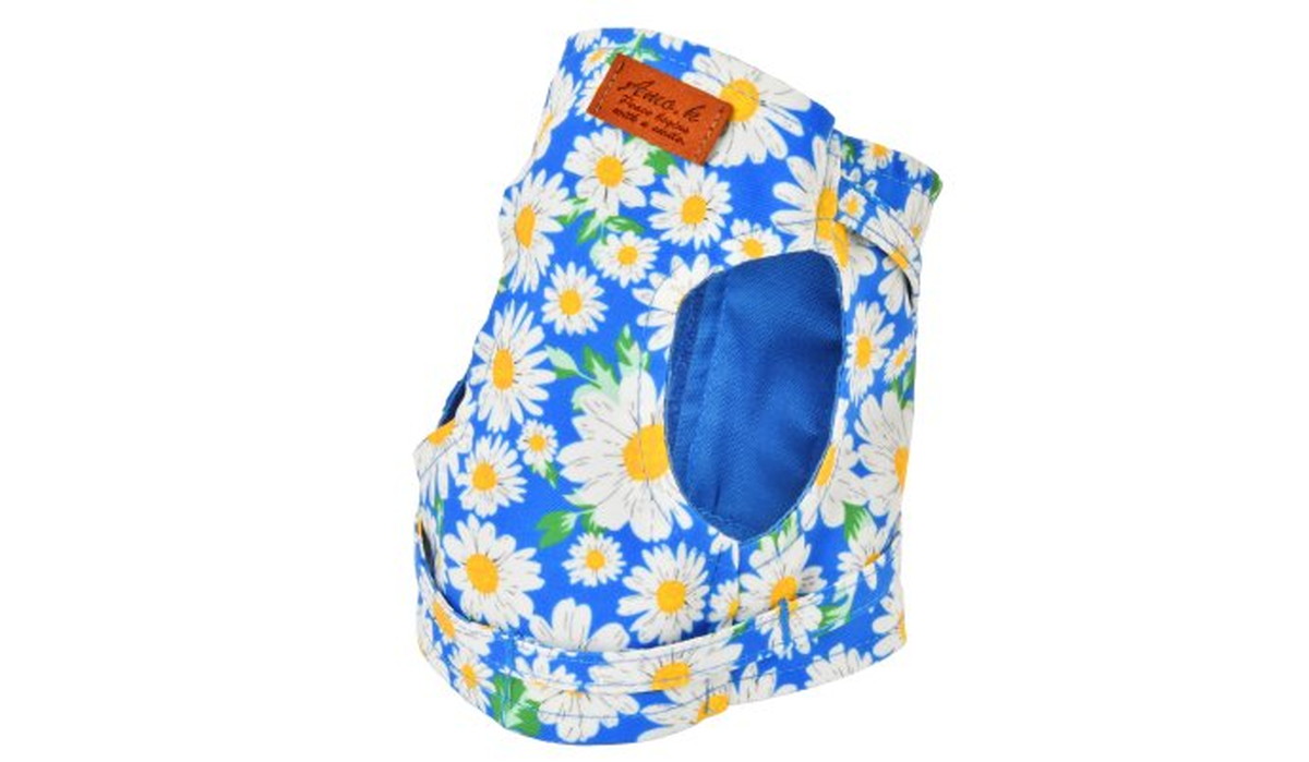 Dog Amo.k ハーネス マーガレット ブルー 各サイズ （ 1号 ）