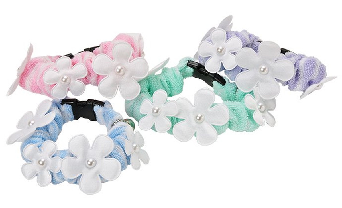 Cat Amo.k カラー ブーケ シュシュ S/M ピンク/グリーン/ブルー/パープル （ S ピンク ）