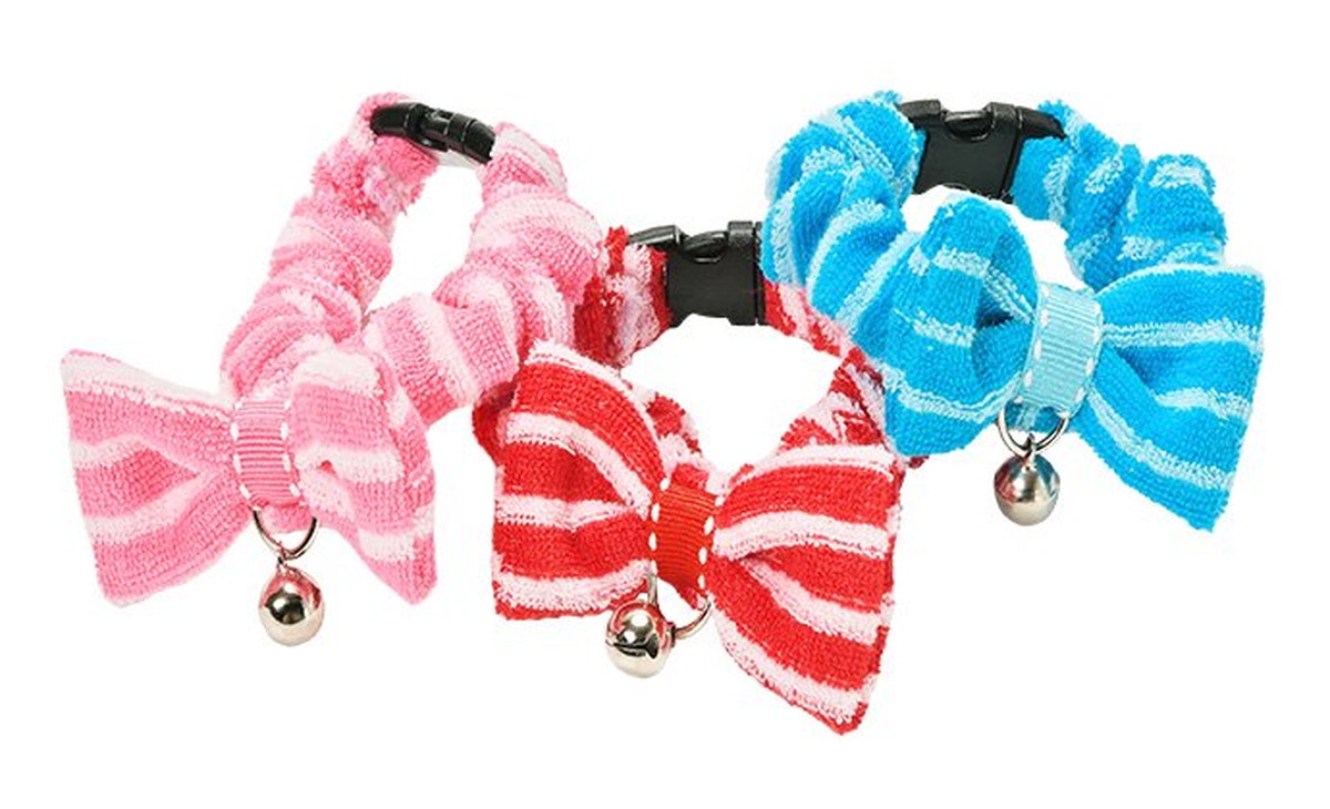 Cat Amo.k カラー パイル シュシュ S/M レッド/ピンク/ブルー （ S レッド ）