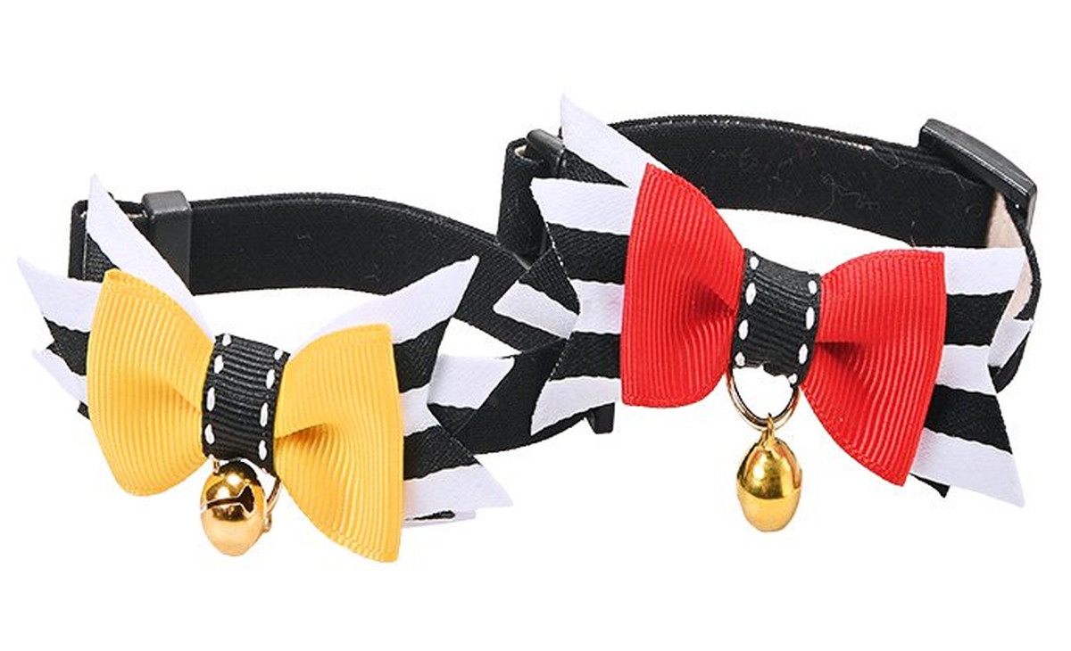 Cat Amo.k カラー キャンディ リボン S/M レッド/イエロー/ （ S レッド ）