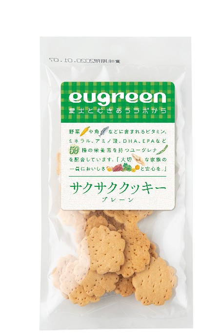 ユーグリーン　おやつ　サクサククッキー　プレーン