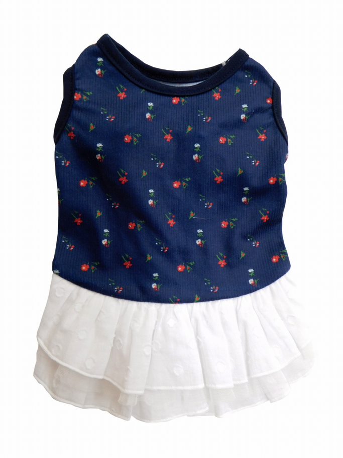 小花柄ワンピ コン SS/S/M/L/DM