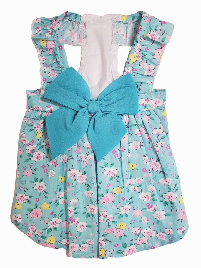 リバティワンピ ブルー SS/S/M/L/DM