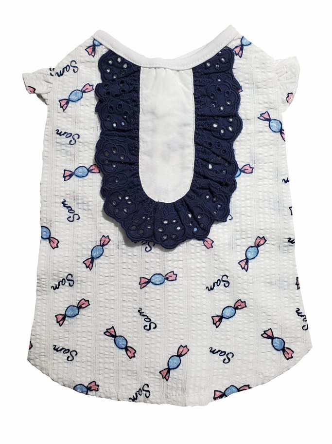 紺色Uフリル オフ白 SS/S/M/L/DM