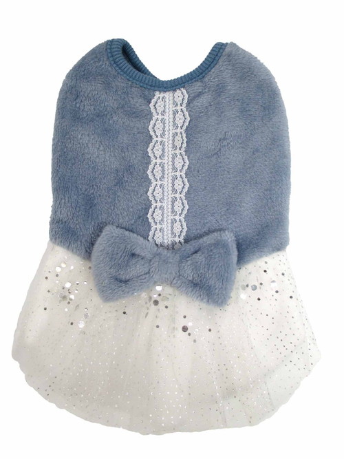 女の子 ロマンワンピ ブルー S